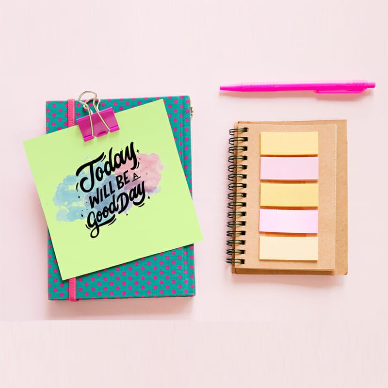 Free Sticky Notes Mockup PSD Template