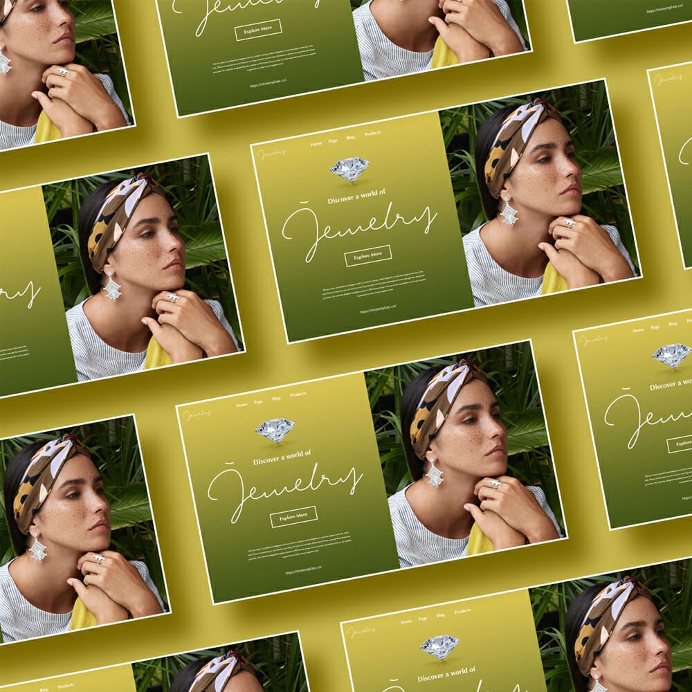 Free Website Mockup Template