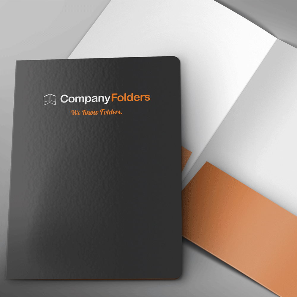Front and Inside Folder Mockup Template 1