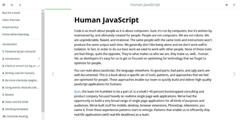 Human JavaScript