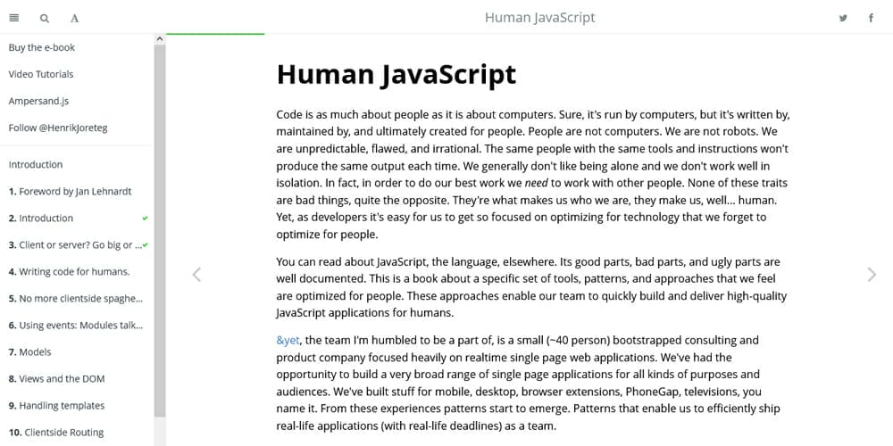 Ultimate Collection of JavaScript Learning Resources(FREE) 40 Human JavaScript