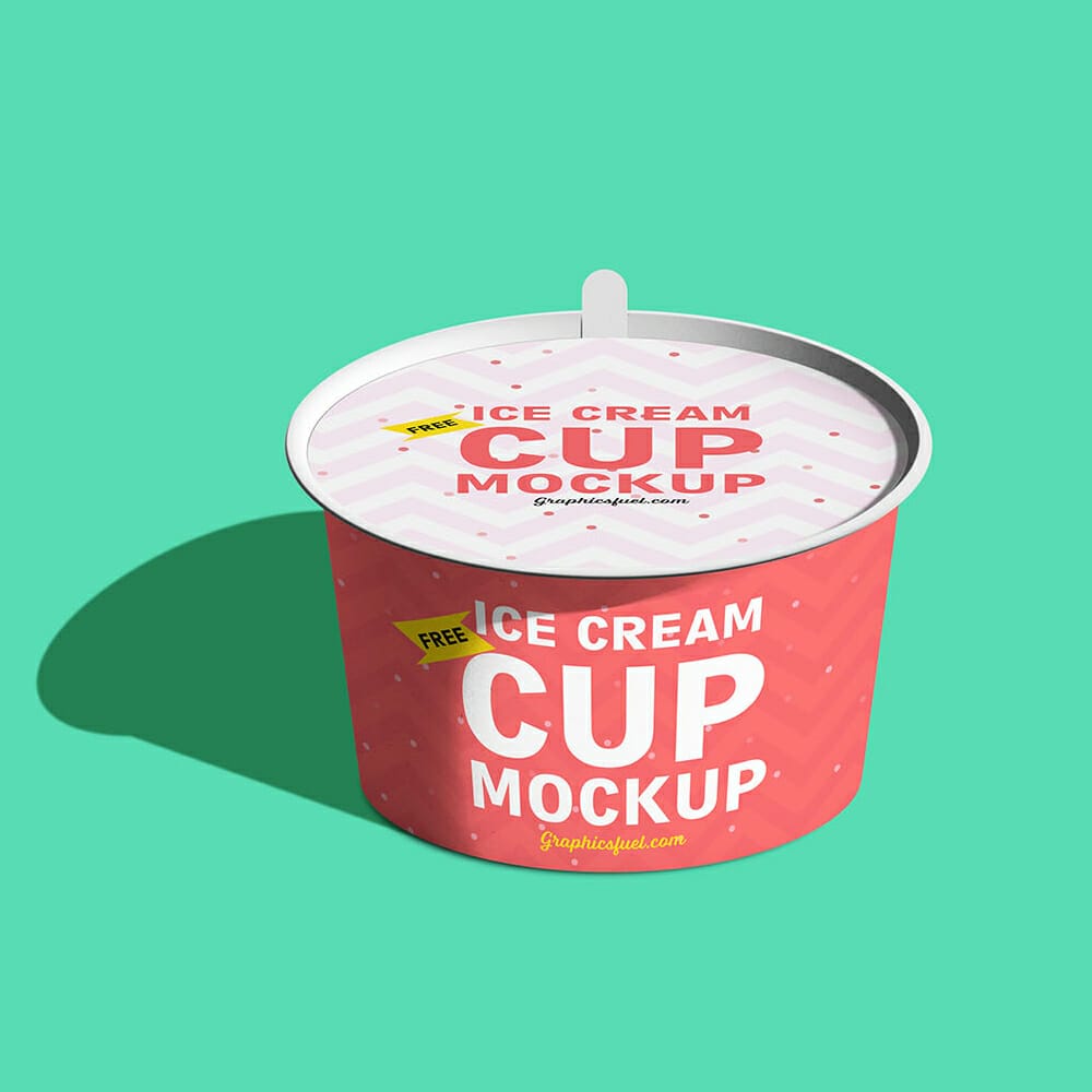 Ice Cream Cup Mockup