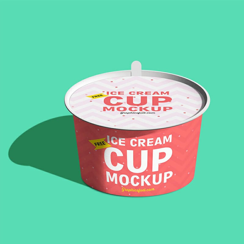 Ice Cream Cup Mockup