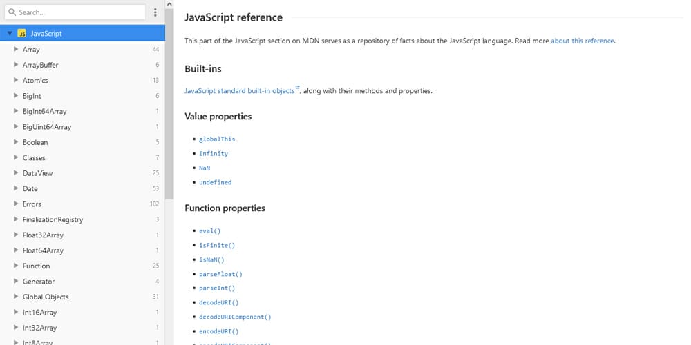 Ultimate Collection of JavaScript Learning Resources(FREE) 19 JavaScript Reference