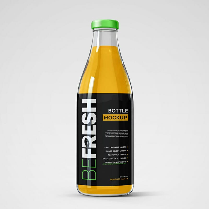 Juice Bottle Mockup