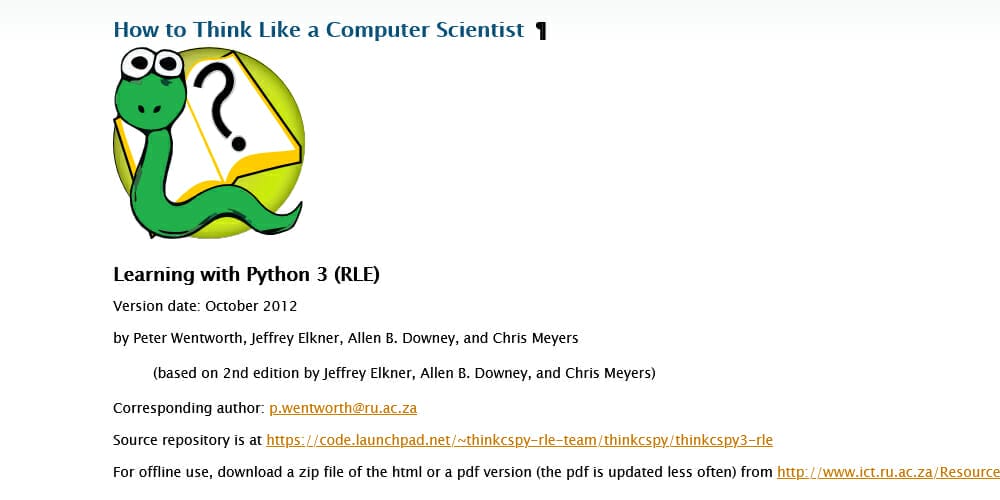 Learning with Python 3