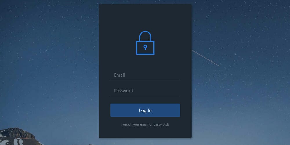 Login Form Dark