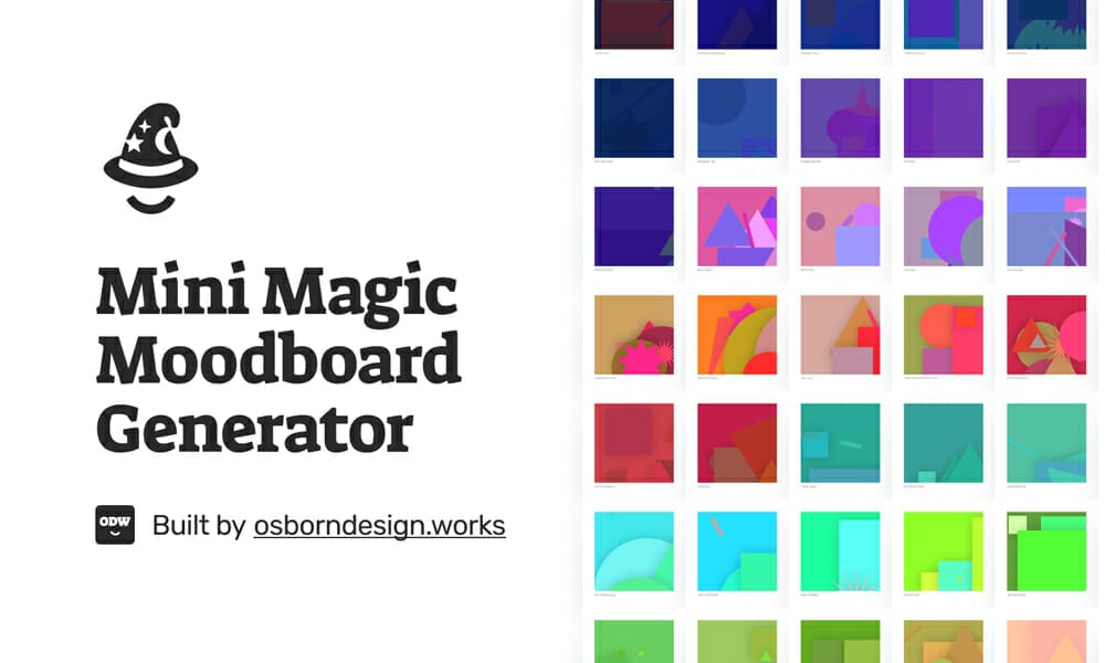 Mini Magic Moodboard and Art Generator