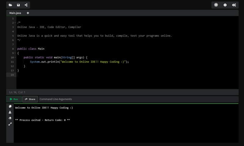 20+ Best Online Java Compiler, Editor And IDE » CSS Author