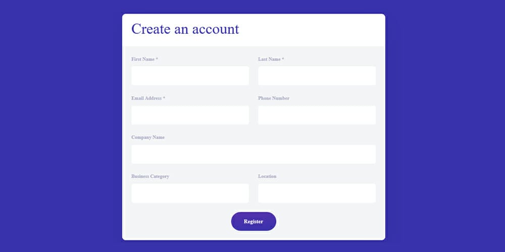 Free Bootstrap Form Templates