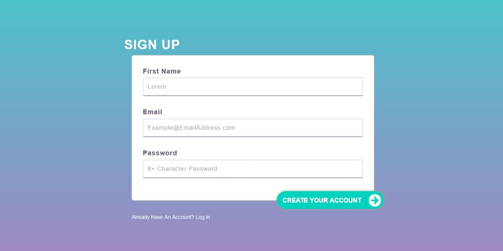 Responsive Bootstrap Form Style