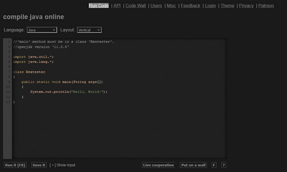 C++ Online Compiler and Editor (IDE)
