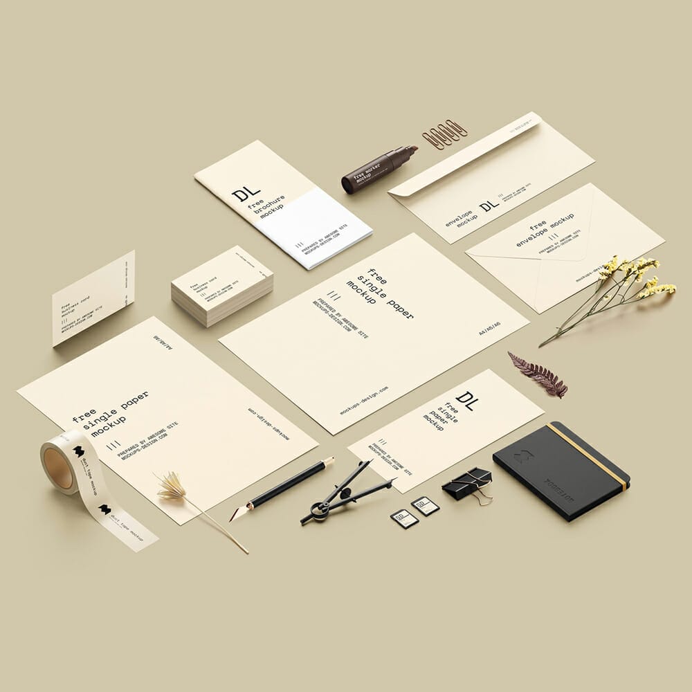 Scene Creator / Stationery Mockup