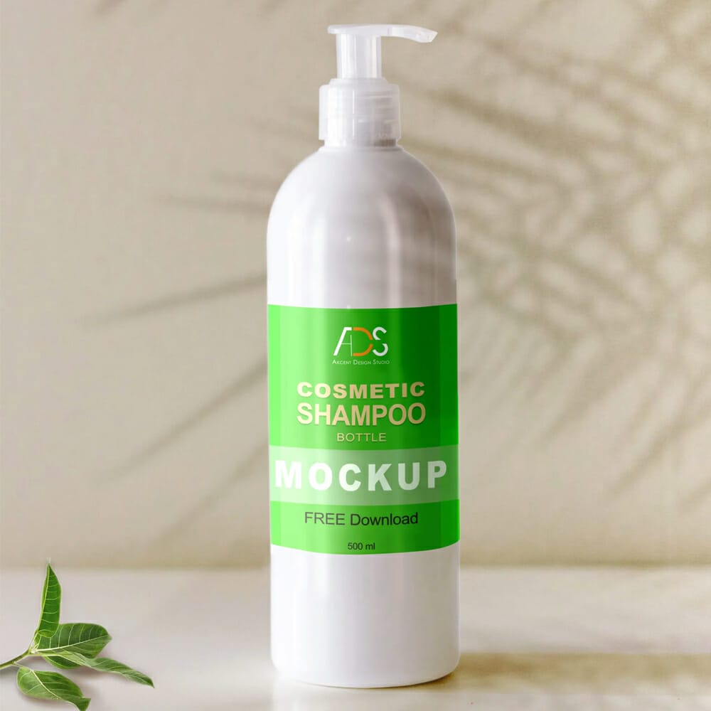Shampoo Bottle Mockup