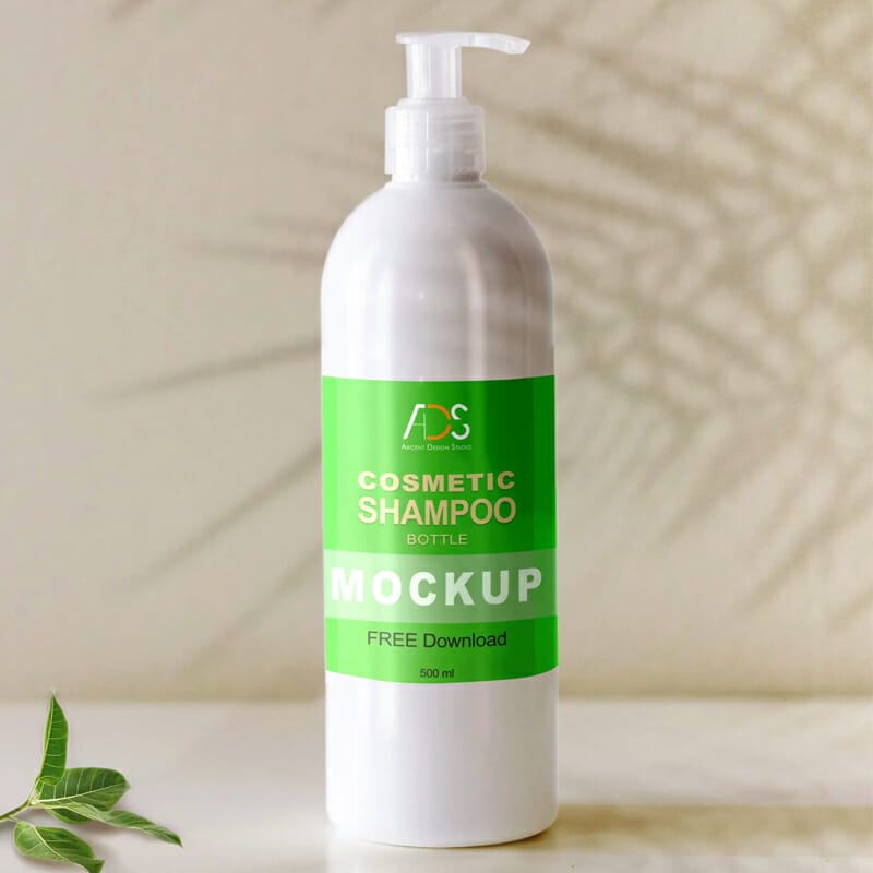 Shampoo Bottle Mockup