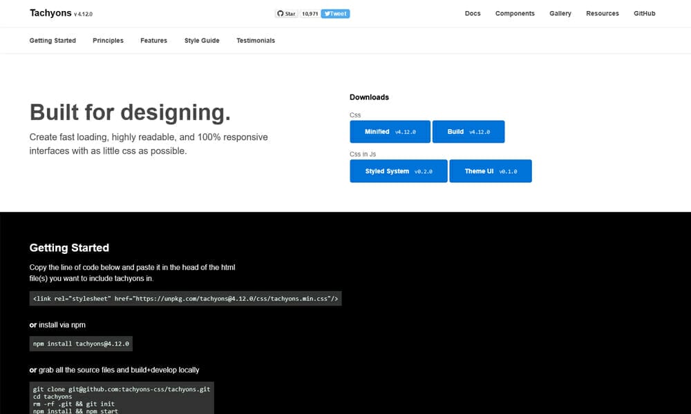 100+ Best CSS Frameworks for Responsive Design 28 Tachyons