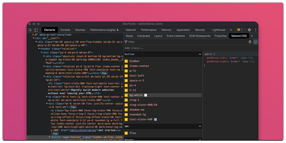 Tailwind CSS Devtools