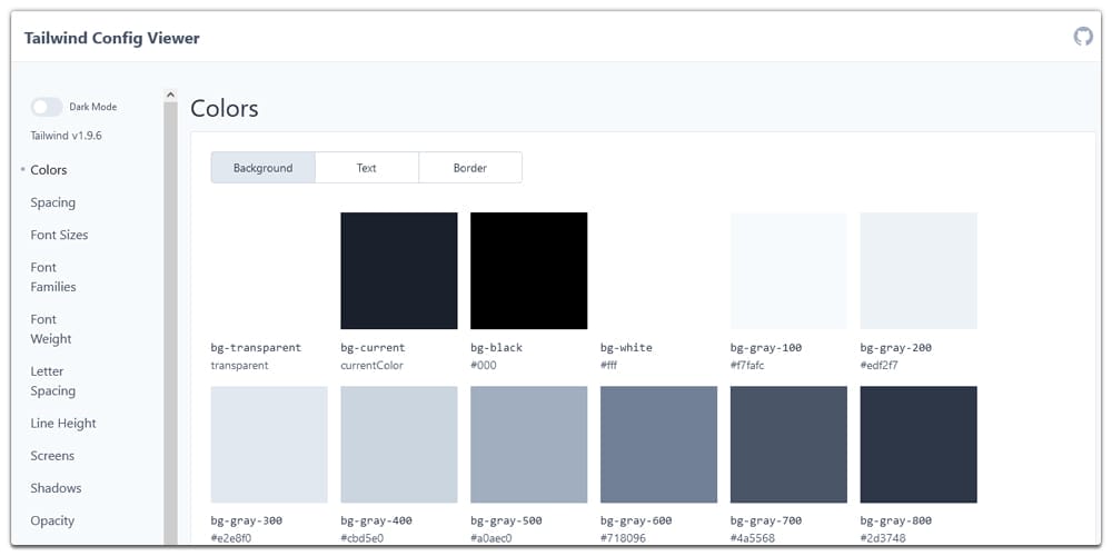 Tailwind Config Viewer