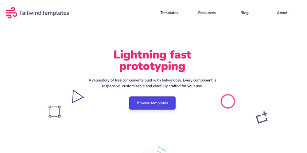 Free Tailwind CSS UI Components and Resources 45 Tailwind Templates
