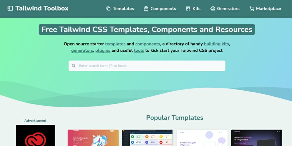 Free Tailwind CSS UI Components and Resources 16 Tailwind Toolbox