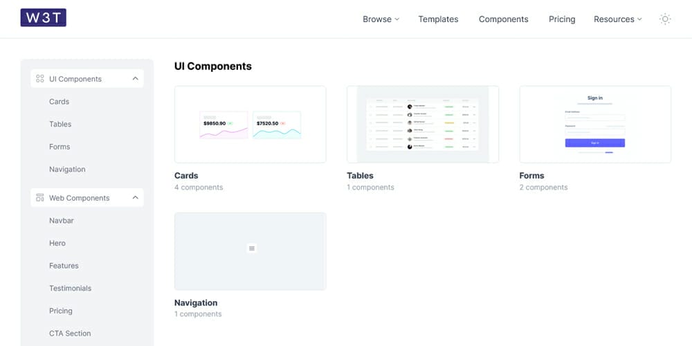 Free Tailwind CSS UI Components And Resources