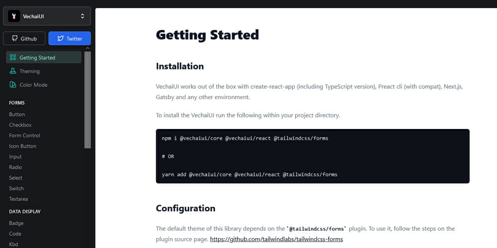 Free Tailwind CSS UI Components and Resources 26 Vechai UI