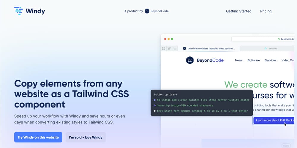 Free Tailwind CSS UI Components and Resources 52 Windy