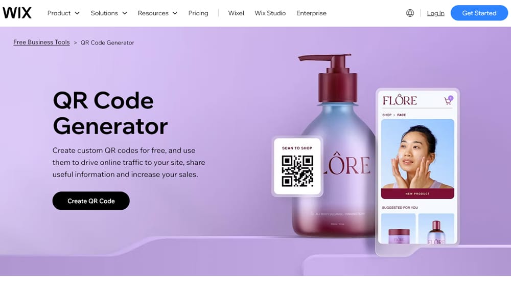 Wix QR Code Generator