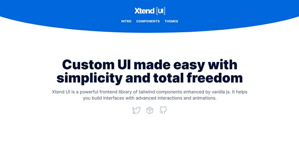 Free Tailwind CSS UI Components and Resources 39 Xtend UI