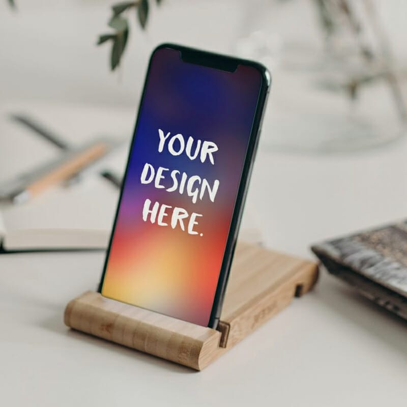 iPhone On A Stand