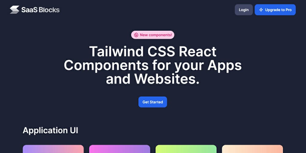 Free Tailwind CSS UI Components and Resources 57 SaasBlocks