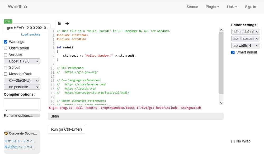 Online C++ Compiler - Online Editor