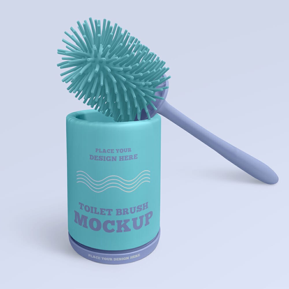 2 Free Toilet Brush Mockups