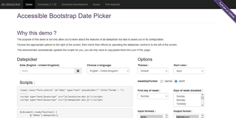 Top Bootstrap Datepickers and Timepickers for Websites 21 Accessible Bootstrap Date Picker