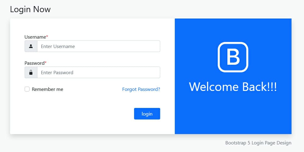 Best Free Bootstrap Login Forms » CSS Author