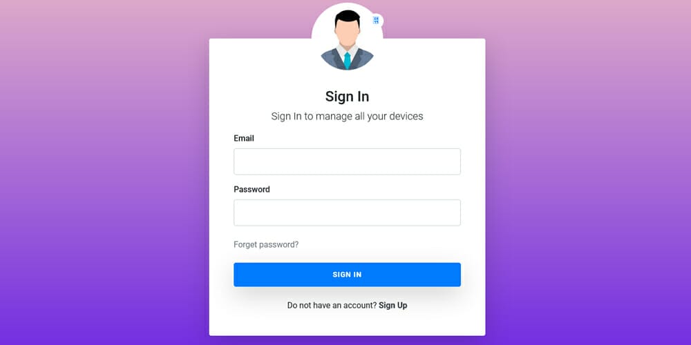 Bootstrap Login Form with User Image 