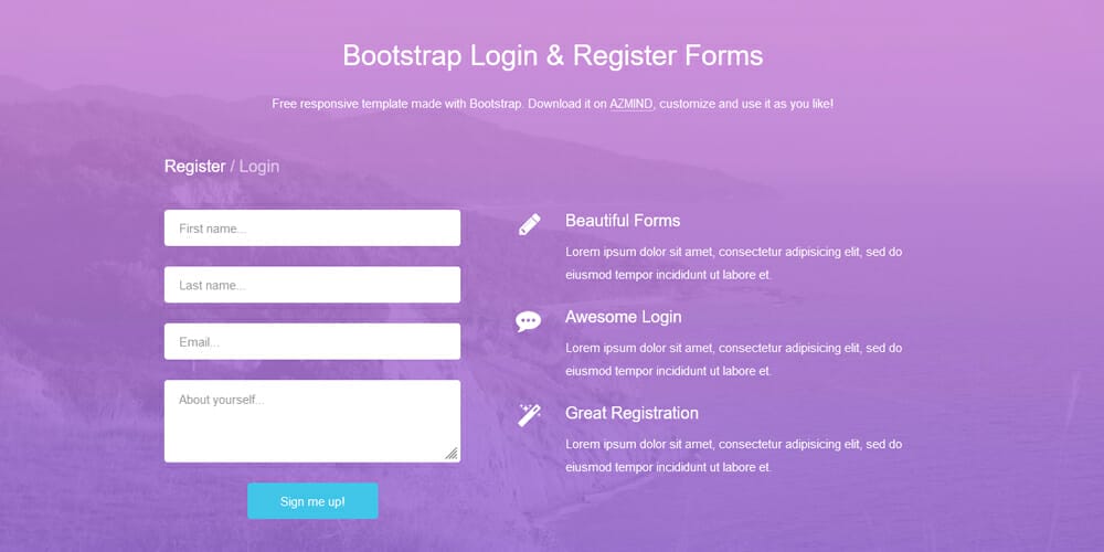 Best Free Bootstrap Login Forms » CSS Author