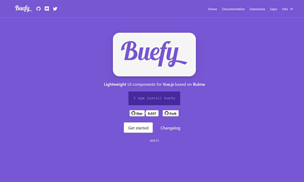 20+ Vue JS UI Component Libraries 2022 8 Buefy