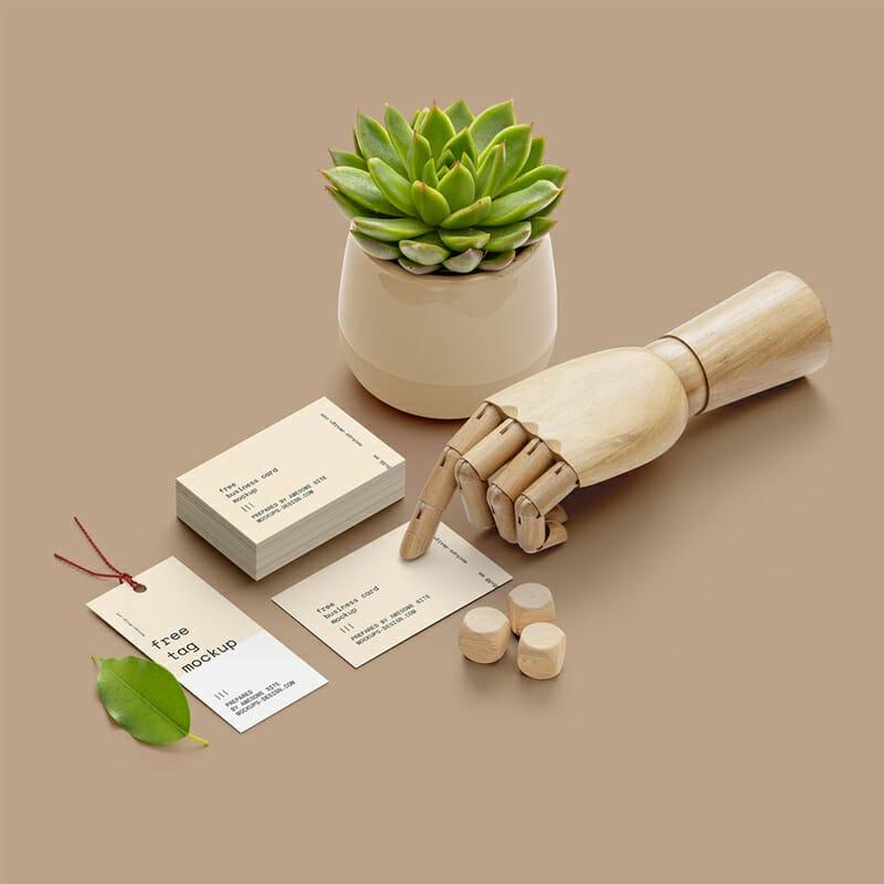 Business Cards Scene Creator Mockup