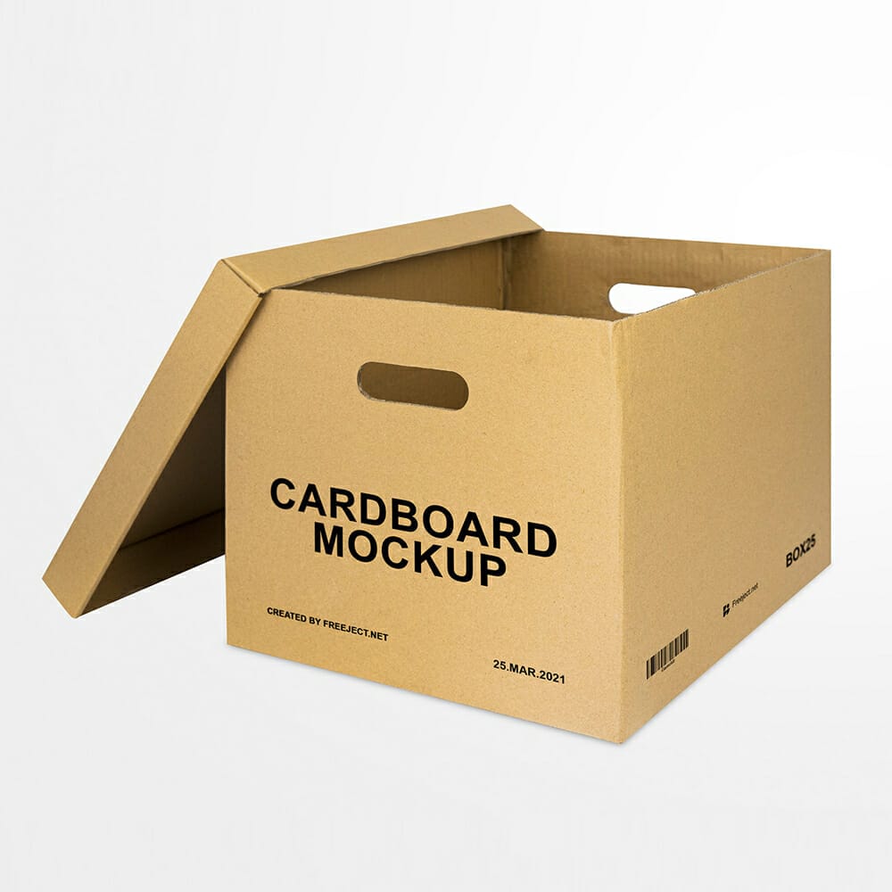 Cardboard Mockup Design Mockup