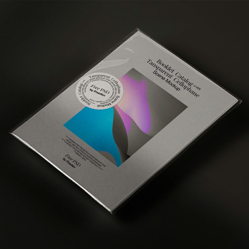 Catalog Booklet PSD Mockup Scene