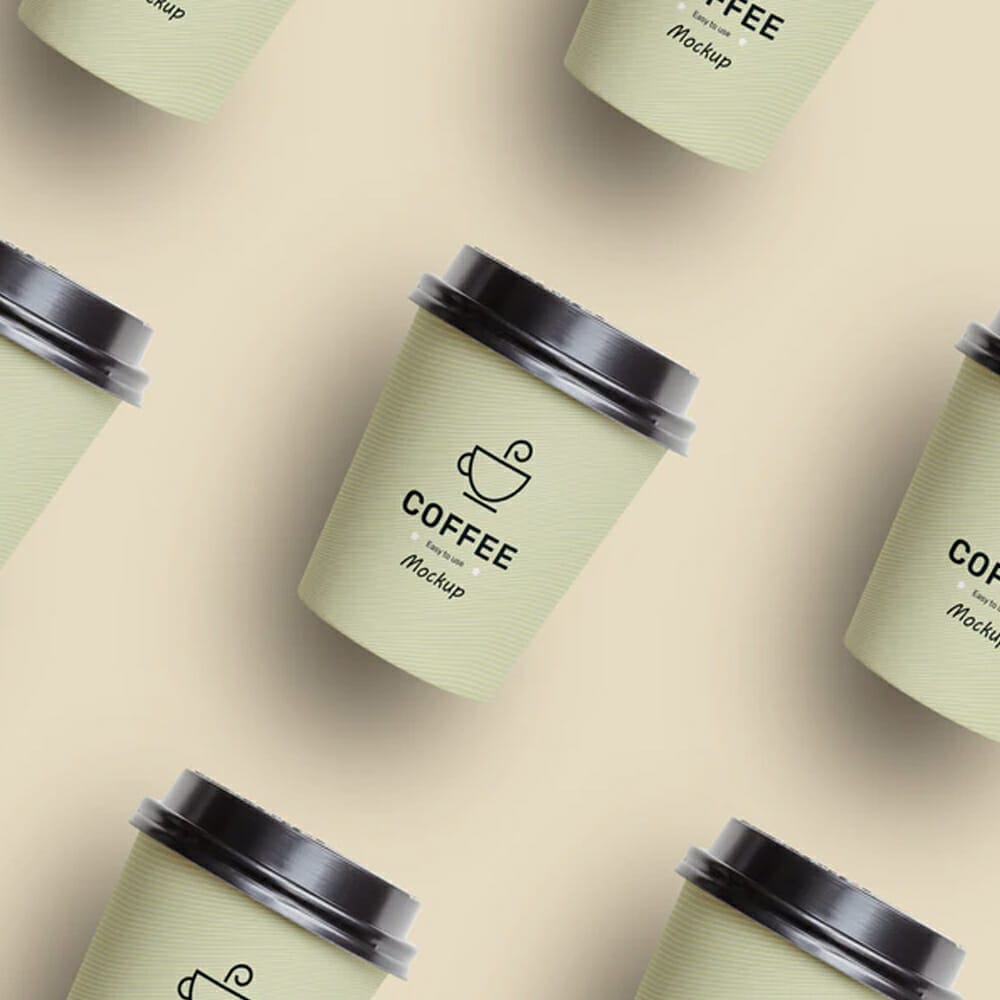 Coffee Cup Perspective Mockup