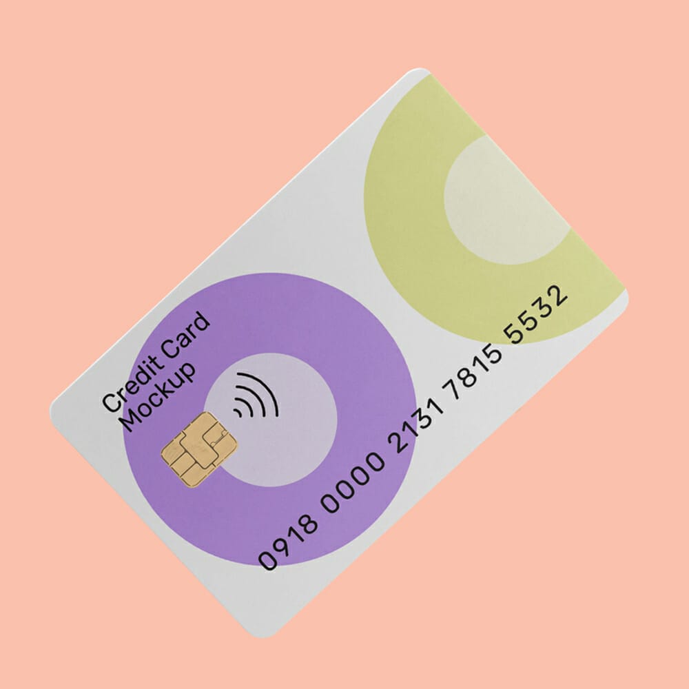 Credit Card PSD Mockup