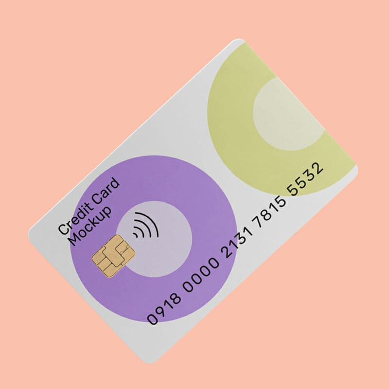 Credit Card PSD Mockup