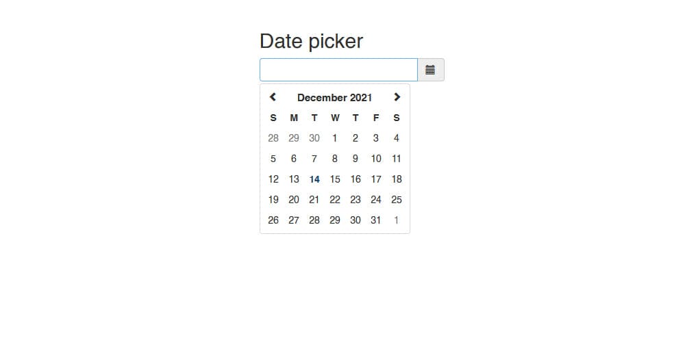 Date picker