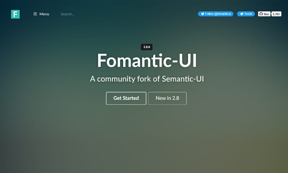 100+ Best CSS Frameworks for Responsive Design 26 Fomantic-UI