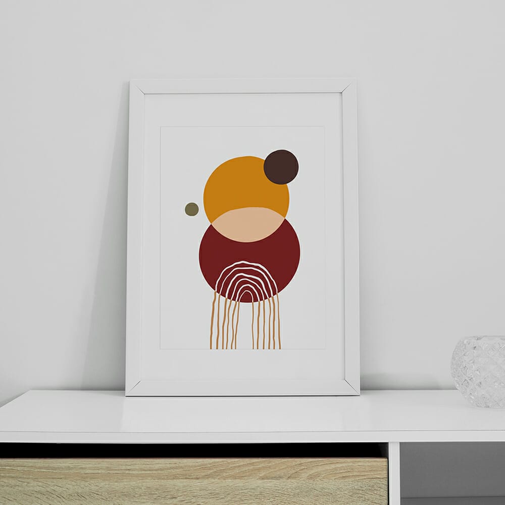 Frame Mockups On The Table