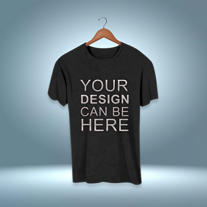 Free Black T-shirt Mockup