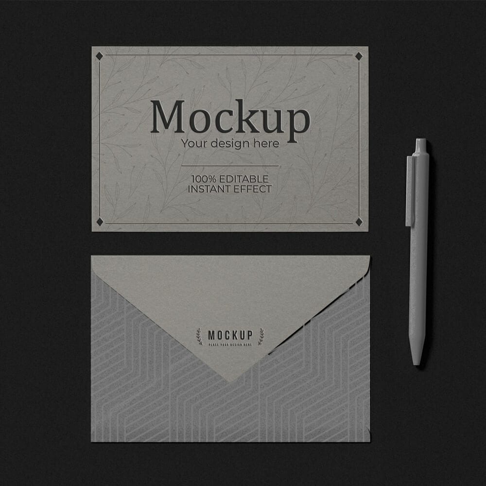 Free Envelope Mockup