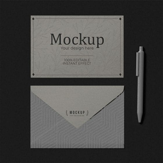 Free Envelope Mockup